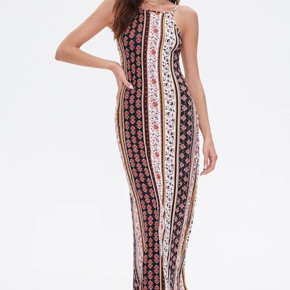 Floral Patterned Cami Maxi Dress